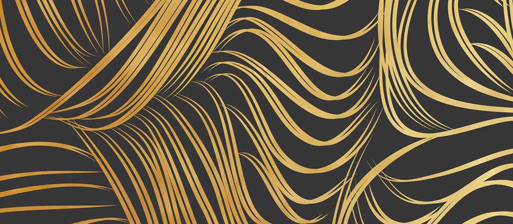新中式抽象金色线条纹理艺术装饰画