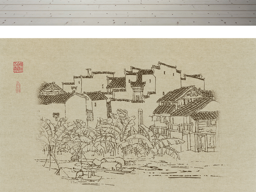 水乡素描简谱_江南水乡素描(2)