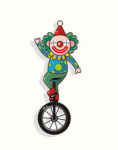 卡通小丑图片素材_卡通小丑图片素材下载_卡