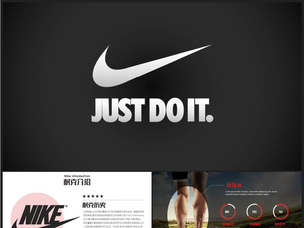 【Nike】耐克时尚运动营销策划PPT模板