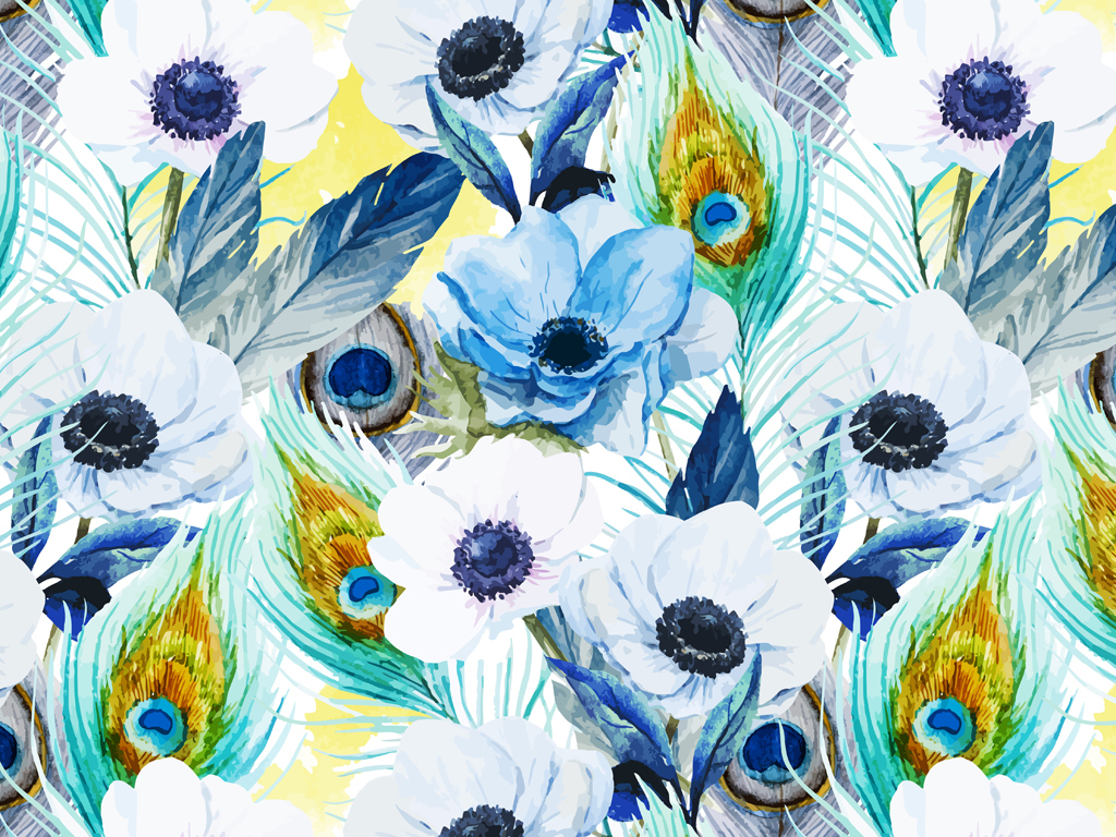 2017夏季女装印花热带花卉印花图案异域风情