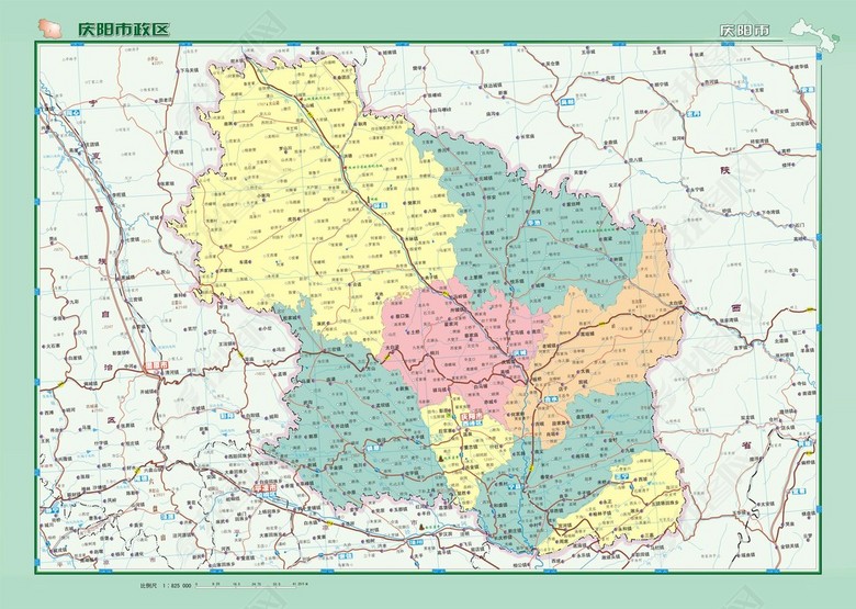 庆阳市地图高清大图(图片编号:16434189)_其他