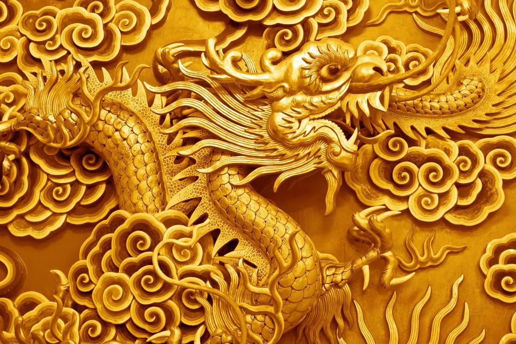 中国龙龙背景立体背景墙中式立体壁纸浮雕3D