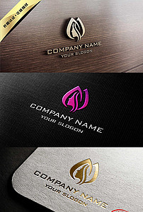 唯美女性头像美容化妆品LOGO设计标志(图片