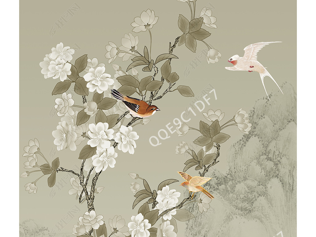 海棠图片绘画 jpg