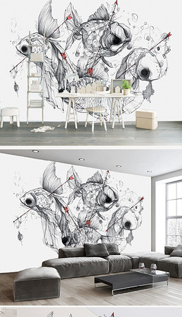 装饰画黑白图文 264x460a0a0