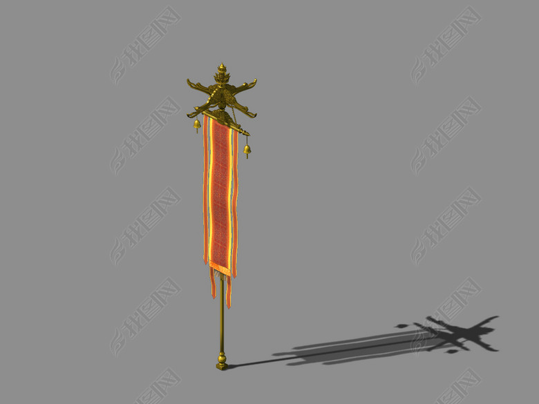 3D游戏酒肆旗杆道具模型各种商店旗子模型图