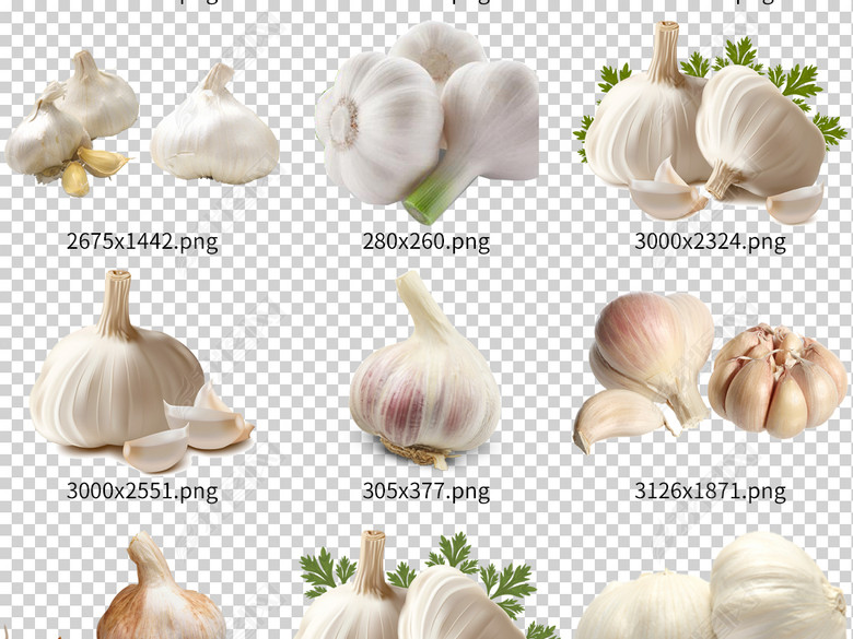 高清新鲜大蒜头葱头蔬菜海报素材图片下载pn