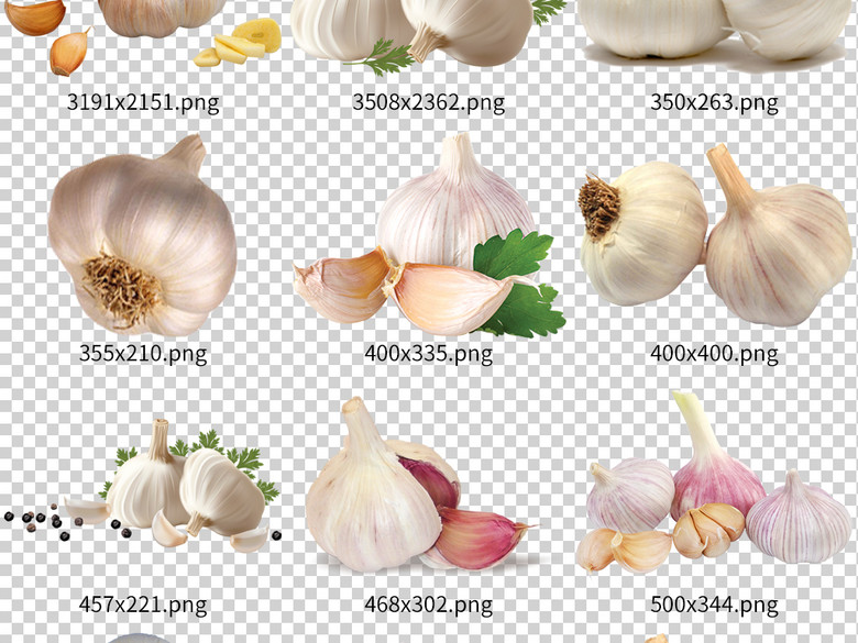 高清新鲜大蒜头葱头蔬菜海报素材(图片编号:1