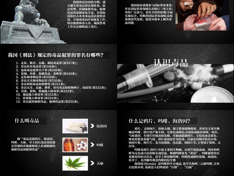 国际禁毒日珍爱生命拒绝毒品教育课件PPT