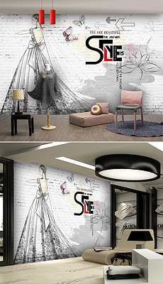 婚纱店形象墙_适合婚纱店的墙绘