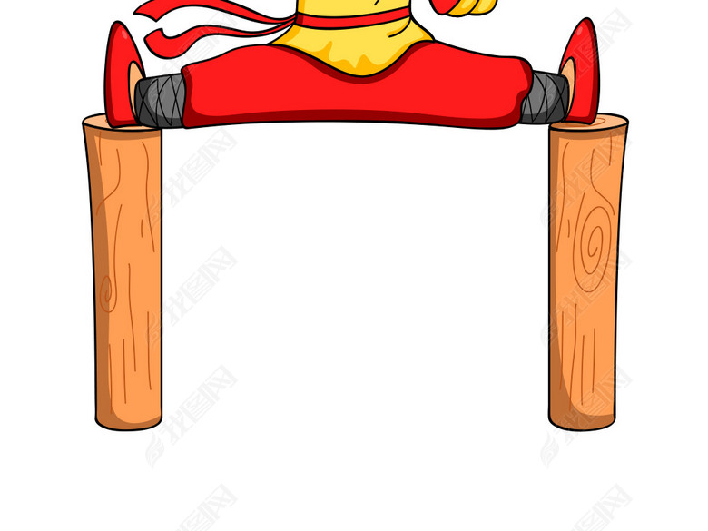 可爱卡通小和尚坐禅练功图片下载ai素材-帅哥