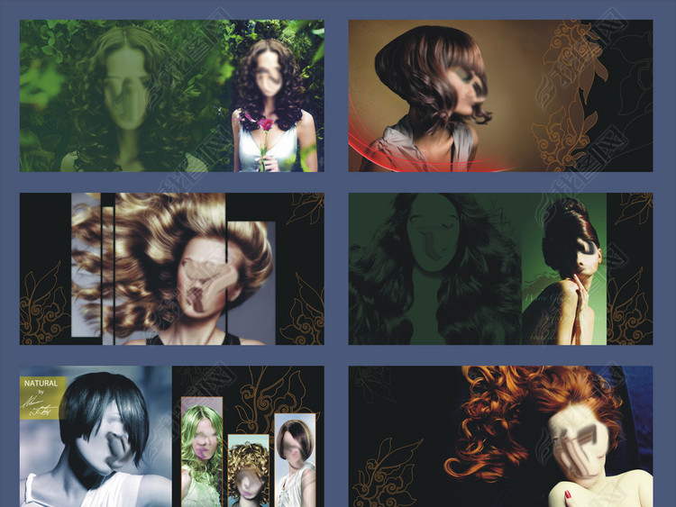 美发画册女性发型设计画册版面版式书籍设计时