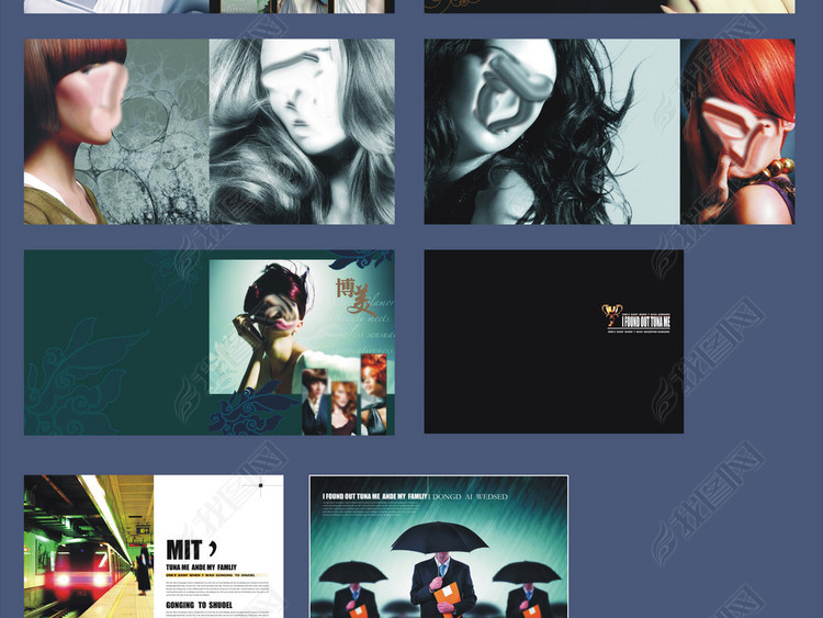 美发画册女性发型设计画册版面版式书籍设计时