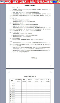 辩论赛评分标准细则及评分表