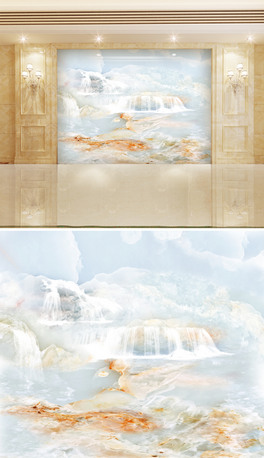 ߜ؟3DʯyɽˮBճ񱳾ɽw