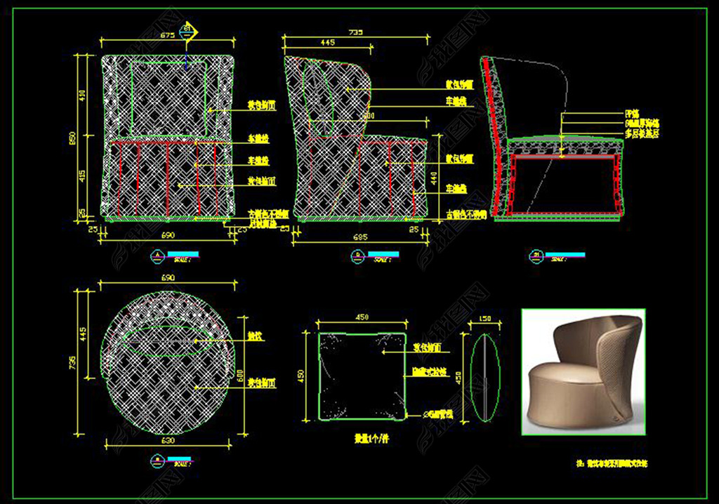 CADͼɳ003Ҿͼֽ