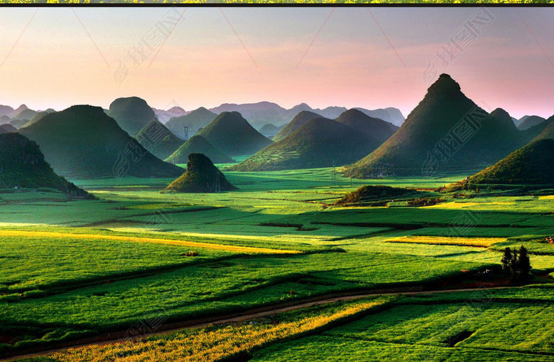 风水宝地母亲河长江桂林山水八卦聚宝盘素材图