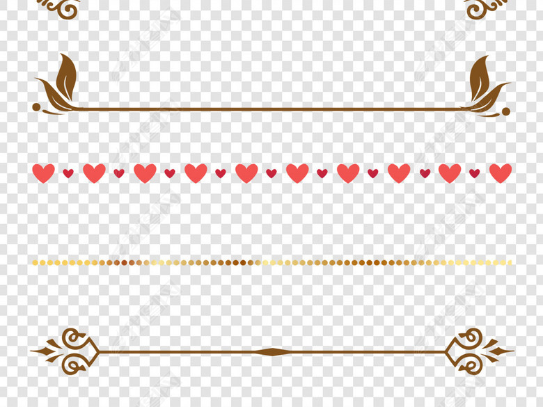 简洁分割线分隔符png免扣素材图片下载png素