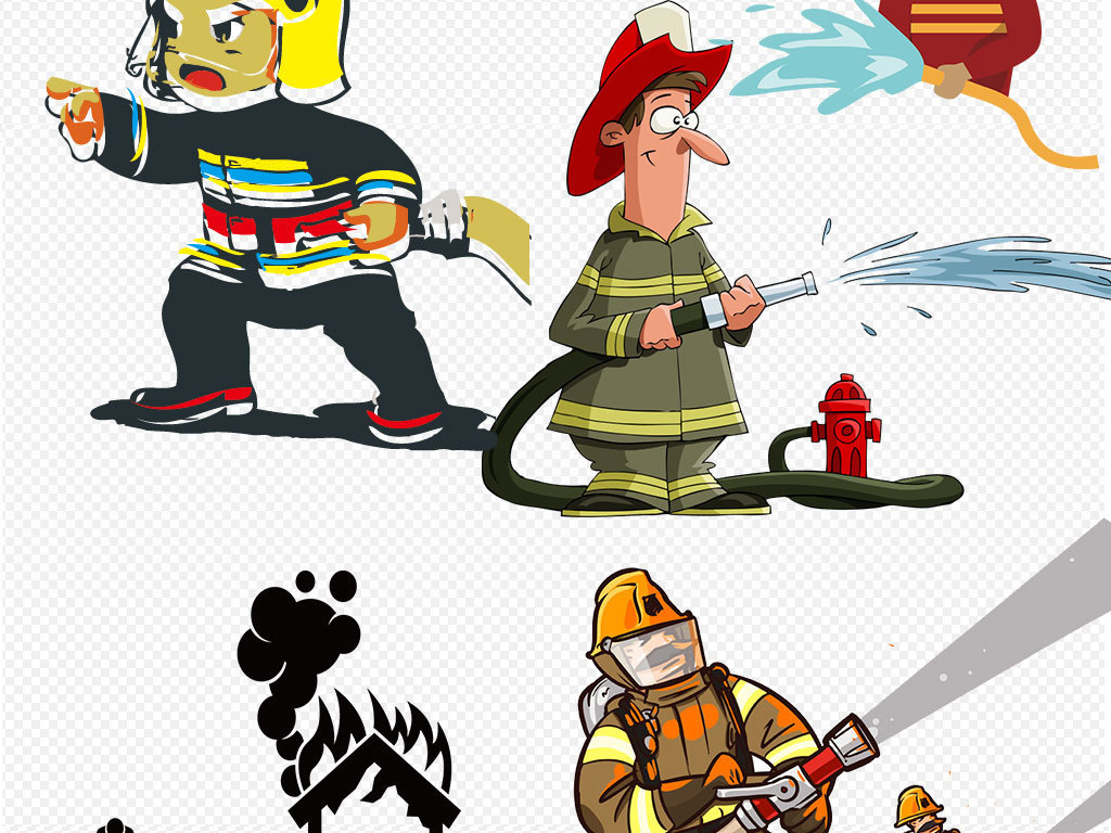 卡通消防员消防安全消防警钟图片素材设计_高清其他模板下载(11.34MB)QQ4BA3A4C4分享_人物形象大全-我图网