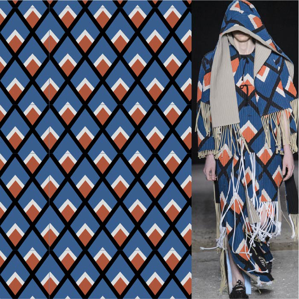 大牌服装图案印花