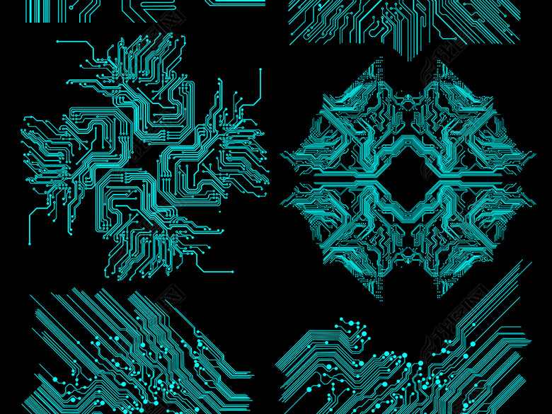 电路电子科技芯片线路PNG免扣图片素材图片