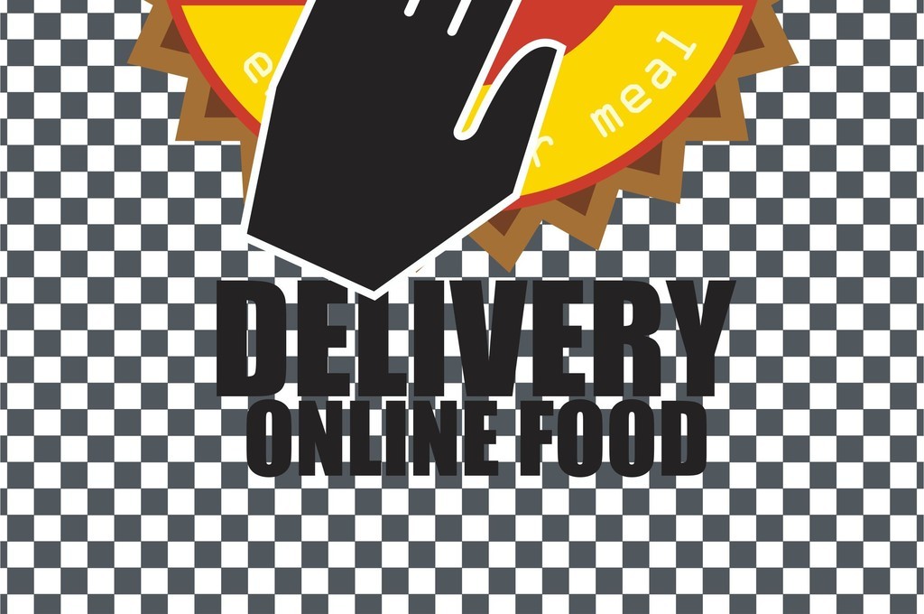 几何格纹图案美食汉堡包图案手指字母印花