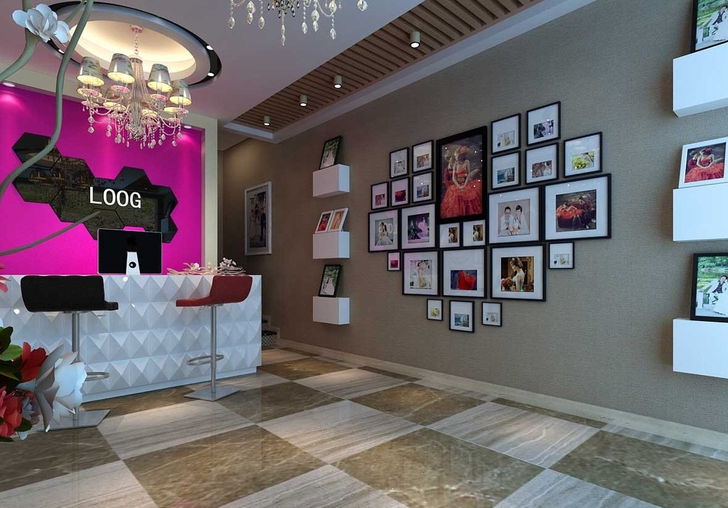 婚纱展厅效果图_展厅手绘效果图(2)