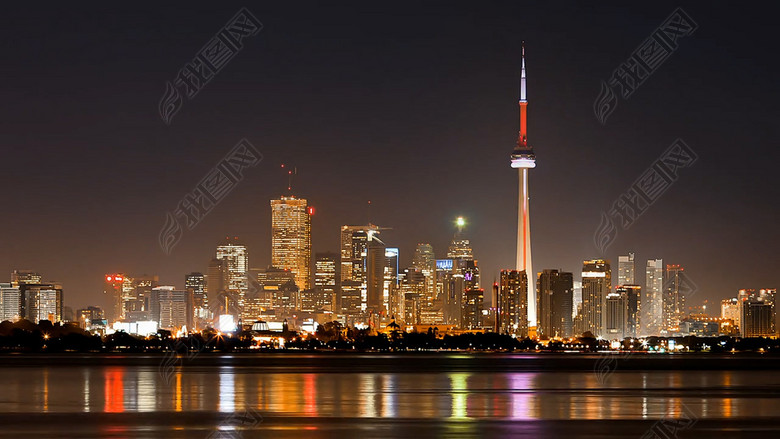 2017城市夜景夜景广州上海都市航拍视频(图片