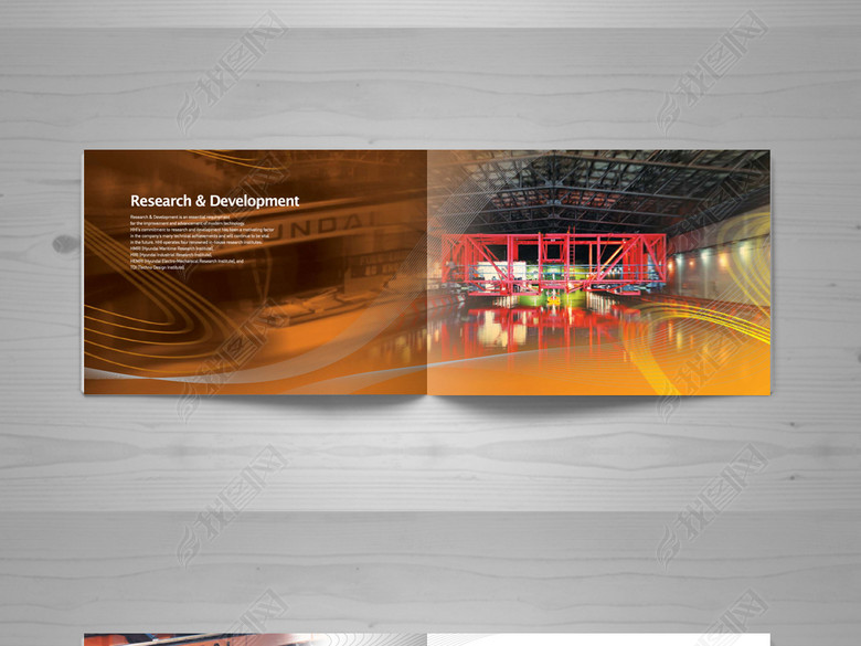 重工船舶物流企业产品简介画册AI模板(图片编