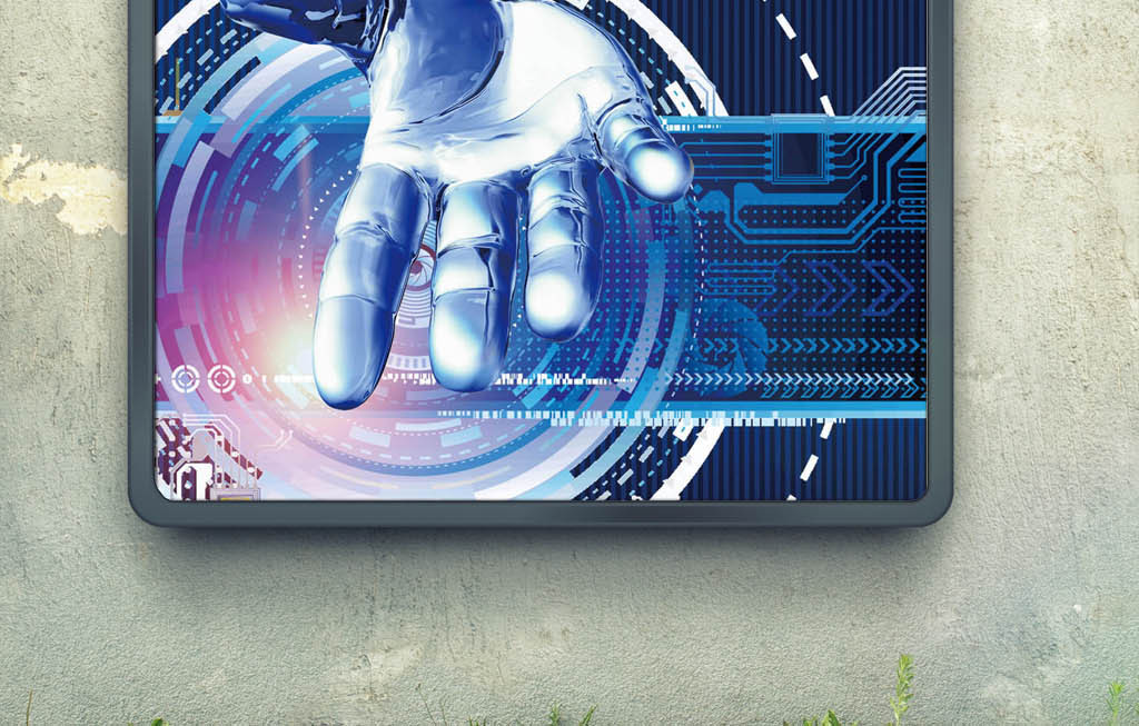 蓝色科技企业文化创新海报模板图片设计素材_