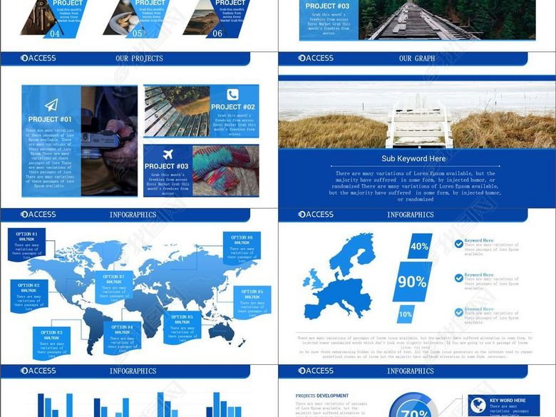 企业介绍项目案例商业计划报告PPT模板(图片