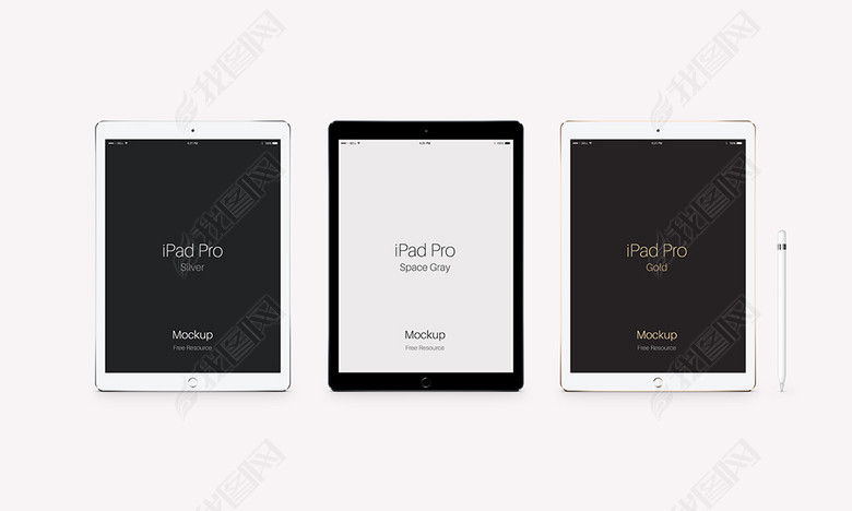 ipad平板电脑样机贴图图片下载psd素材