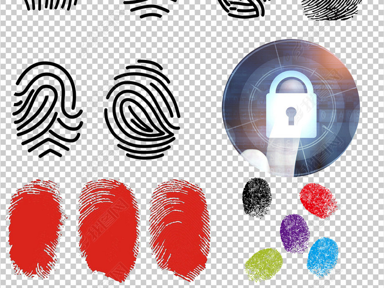指纹素材png下载手指纹(图片编号:16694728)