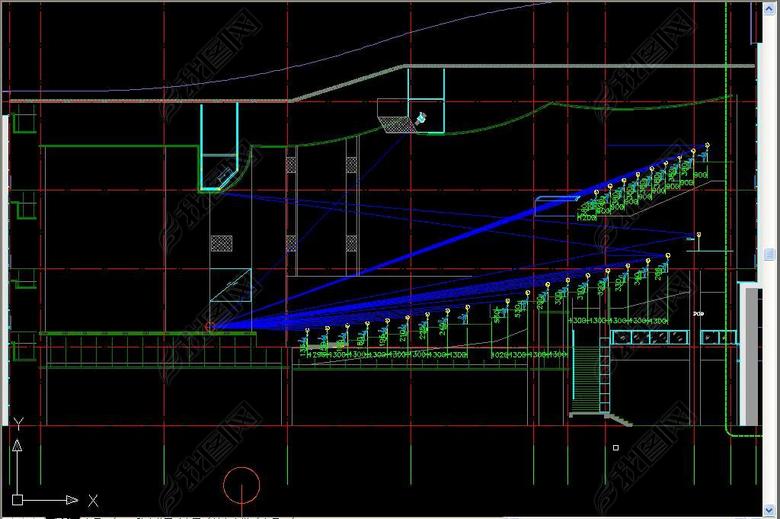 标准中学学术报告厅CAD设计(图片编号:16708