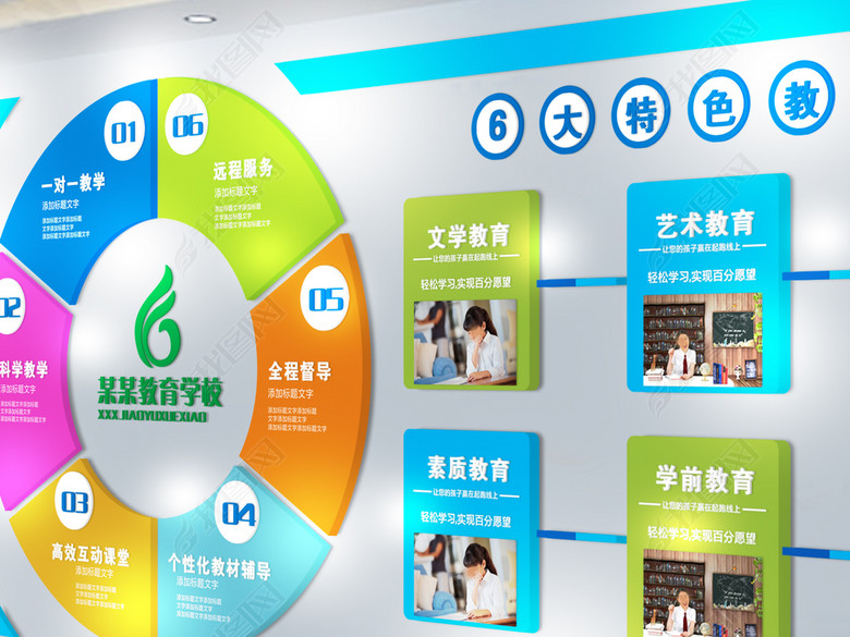 学校教育培训企业文化墙(图片编号:16711606