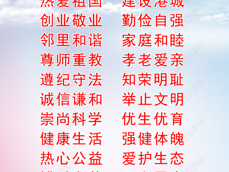 文明城市市民公约宣传海报(图片编号:1672907