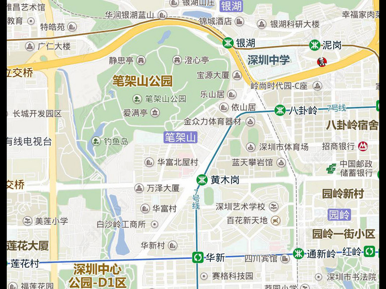 2017高清深圳市电子版地图图片下载(图片编号