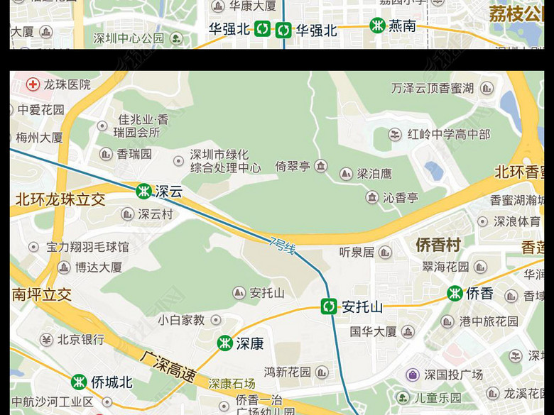 2017高清深圳市电子版地图图片下载(图片编号