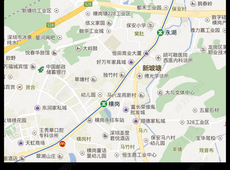 2017高清深圳市电子版地图图片下载(图片编号