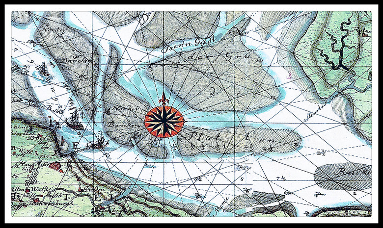 高清佛罗伦萨全景图手绘全景地图欧式装饰画(