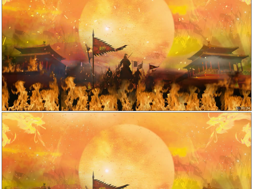 震撼高清大气战争战马民俗舞蹈视频背.图片设