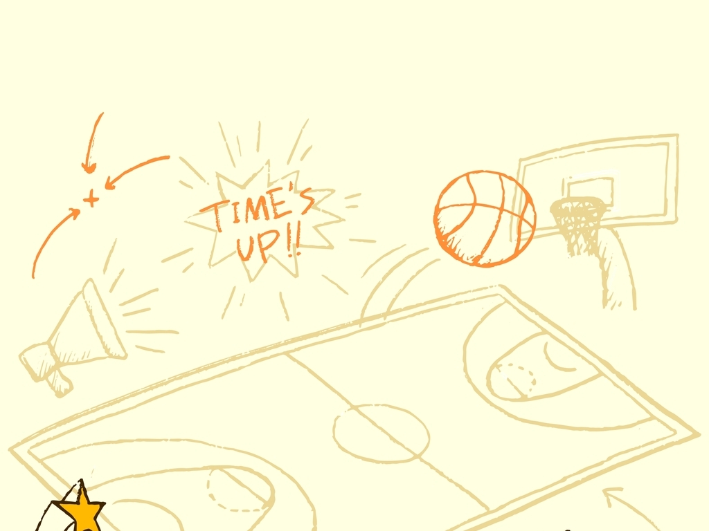 篮球场简笔插画图片设计素材_高清其他模板下