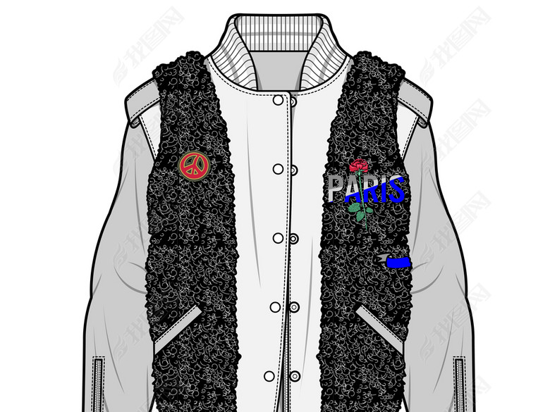 2018流行款式设计感冬装外套图片下载ai素材