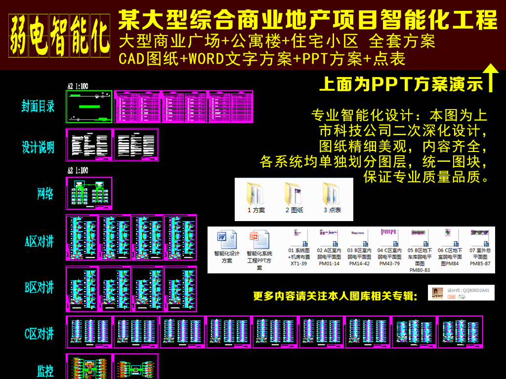 大型v方案商业地产方案智化项目木工工程图纸视频全套图纸建筑图解图片