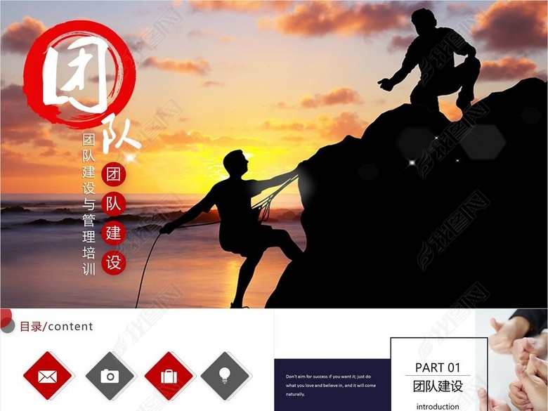 公司人力资源团队建设与管理培训ppt模板(图片