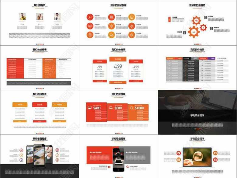 项目案例商业计划报告PPT模板(图片编号:168