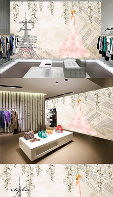 婚纱店背景墙_婚纱店门头
