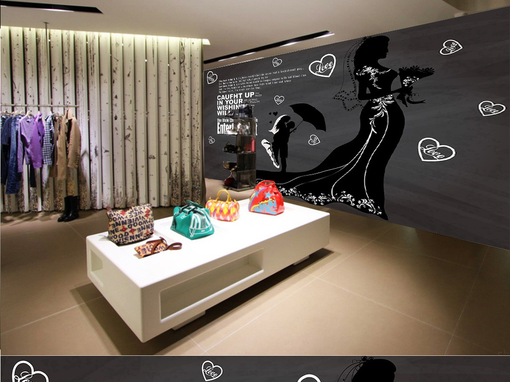 婚纱店背景墙_婚纱店门头(2)