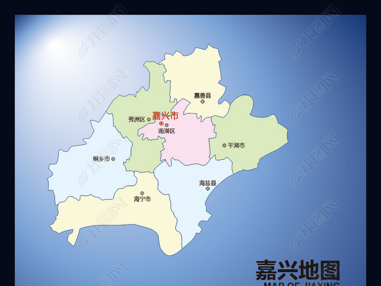 嘉兴地图(含矢量图)(图片编号:16854580)_浙江